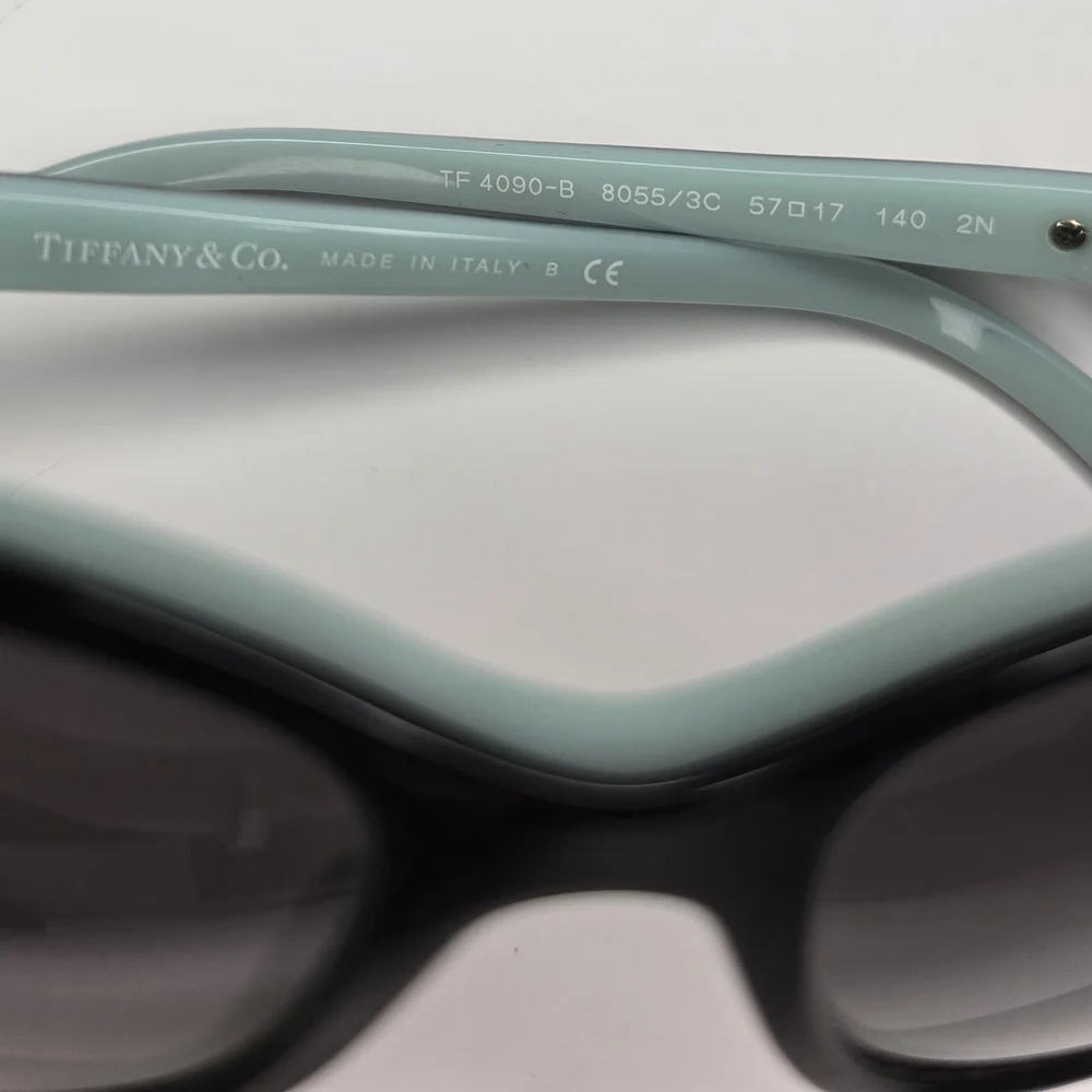 Tiffany & Co. Black and Blue TF4090B Crystal Sunglasses - Picture 8 of 11